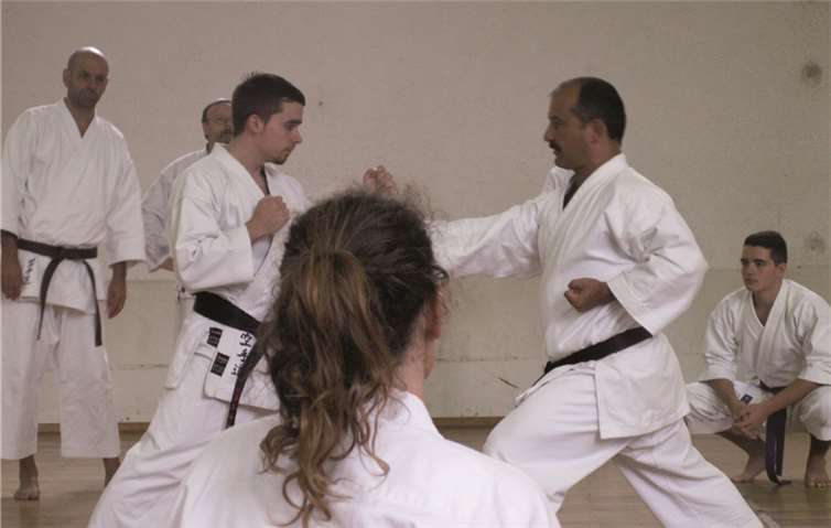 Eine Szene aus dem Training. privat