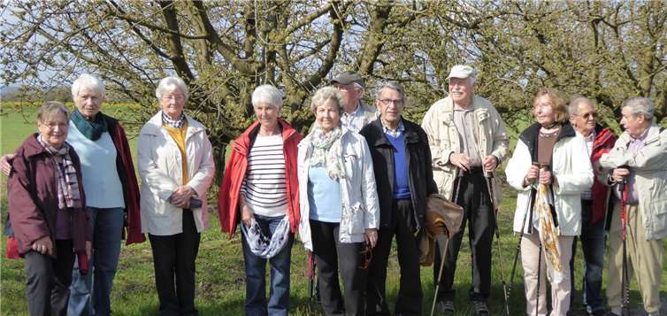 Eine Wandergruppe im April 2016.privat