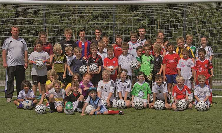 Eine Woche lang drehte sich für die Kids alles um Fußball.privat