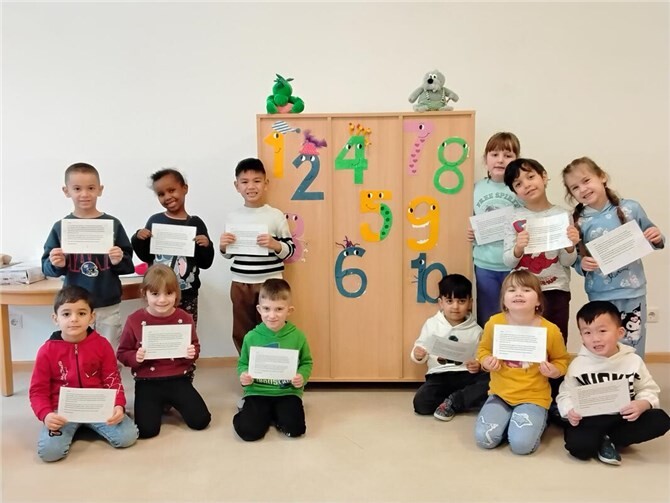 Eine Woche lang verwandelte sich die Kita St. Albert in ein buntes Zahlenland. Foto: privat