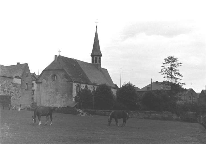 Eine alte Ansicht der Beller Kirche. Foto: privat