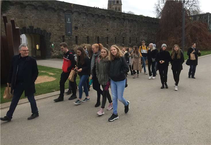 Eine der Exkursionen führte die deutschen und finnischen Schüler nach Koblenz. Fotos: Mittelrhein-Gymnasium