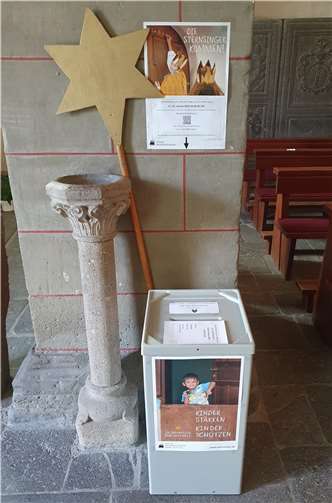 Eine der drei Sternsingerboxen zum Einwerfen der Anmeldung.  Foto: privat