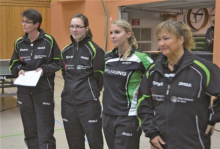 Eine erfolgreiche Damenmannschaft: Petra Schon, Kerstin Roßbruch, Gabi Völker und Margrit Freiberg-Nolten. privat