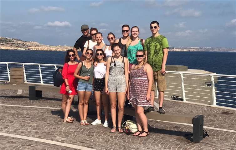 Eine erlebnisreiche Zeit verbrachten die elf Schülerinnen und Schüler auf der schönen Insel Malta.privat