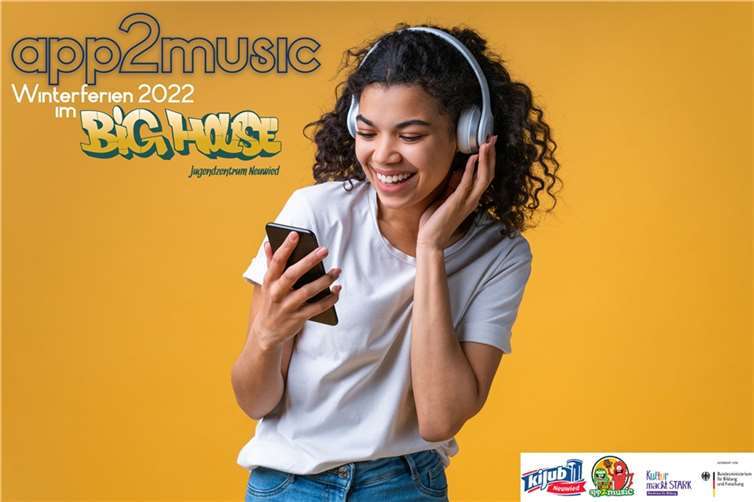 Eine ganz spezielle Ferienaktion bietet die Neuwieder Kinder- und Jugendförderung in den Winterferien vom 21. bis 25. Februar im städtischen Jugendzentrum Big House: Für Jugendliche von 12 bis 18 Jahre heißt es dann: „app2music“.Copyright: Jugendzentrum Big House