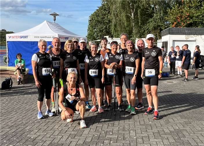Eine große Gruppe von 17 Läufern und Walkern des Meddy’s LWT Koblenz nahm am 55. Nettetal-Lauf der DJK Ochtendung 1920 e.V. teil. Fotos: Meddy’s LWT