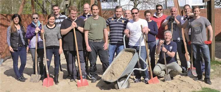 Eine große Sandaktion gab es im Kindergarten Blandine-Merten-Haus. privat