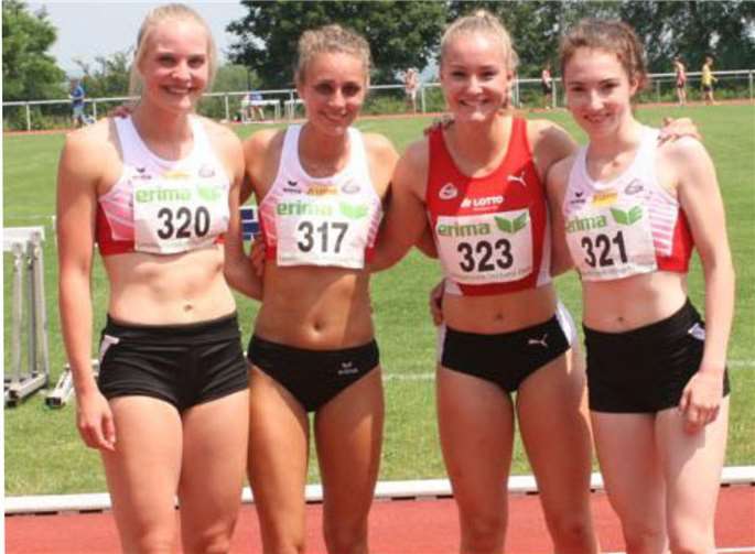 Eine herausragende Leistung erbrachten Maja Höber, Sophia Junk, Jessica Roos und Viktoria Müller.  privat
