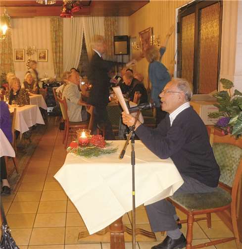 Eine lustige Weihnachtsgeschichte brachte alle zum Schmunzeln