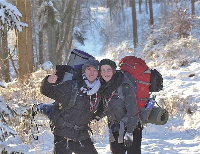Eine tolle Winterlandschaft und bemerkenswerte Gastfreundschaft - das kann man auf Schneekohtenfahrt erleben. privat