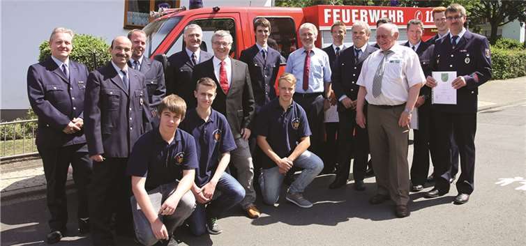 Eine verantwortungsvolle Truppe – so stellt sich die Freiwillige Feuerwehr Niederfell dar.EP
