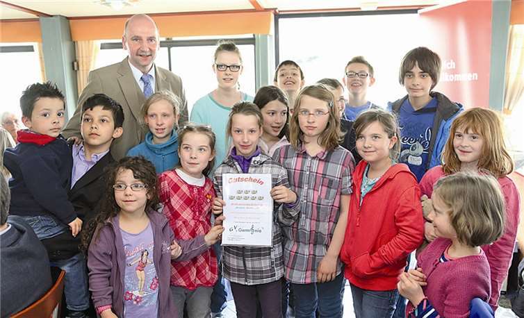 Einen Gutschein gab es für die Germania Kid`s.