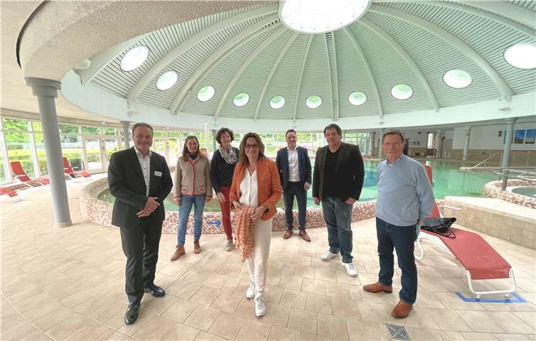 Einen Informationsbesuch in den Römer-Thermen in Bad Breisig absolvierte die CDU-Bundestagsabgeordnete Mechthild Heil.Foto: CDU