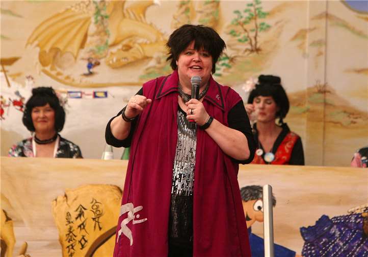 Einen Spitzenvortrag hielt „Frau Kühne“.