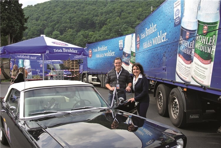 Einen Zwischenstopp machte die food rallye auf dem Firmengelände des Brohler Mineral- und Heilbrunnen. privat
