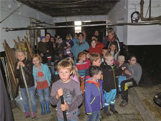 Einen aufregenden Tag erlebten Jung und Alt auf dem Bauernhof. privat