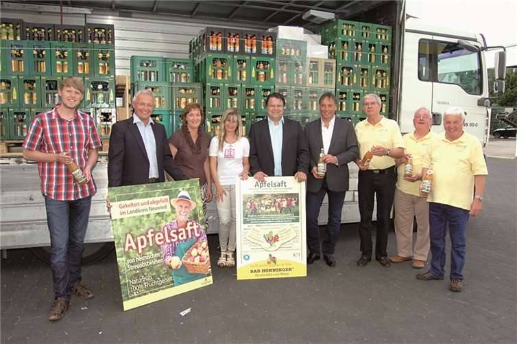 Einen eigenen Landkreis-Neuwied-Apfelsaft hat jetzt die Bad Hönninger Fruchtsäfte und Weine GmbH aufgelegt. Mit einem neu geschaffenen Logo will man regionales Konsumieren für die Landschaftspflege den Bürgern und Touristen ermöglichen. privat