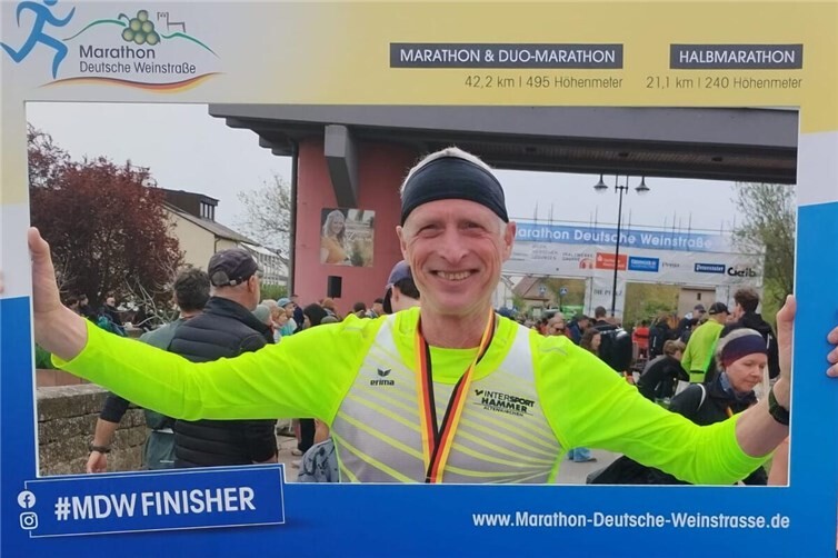 Einen hervorragenden 2. Pl. belegte Jörg Dittrich /LT Puderbach beim „Deutsche Weinstraße Marathon“ in der Pfalz!