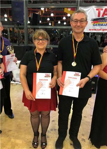 Einen hervorragenden 5. Platz belegten Petra und Hans-Josef Könen bei ihrer ersten Teilnahme an den German Masters.  privat