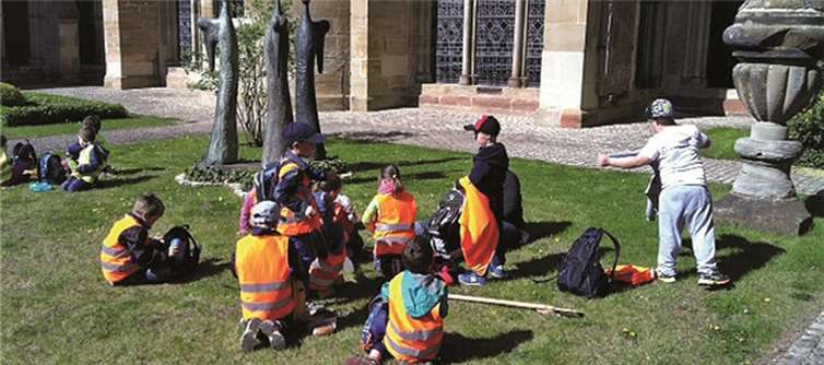 Einen interessanten Tag verbrachten die Kinder in Trier. privat