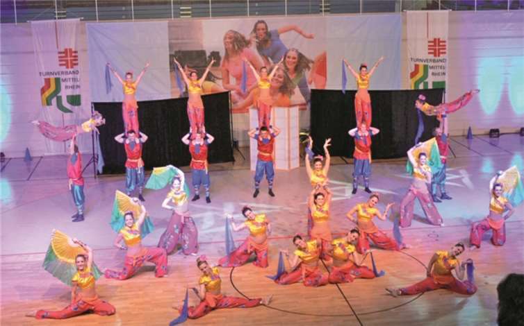 Einen meisterhaften Mix aus Musik, Show und Tanz präsentierten 22 Gruppen des Turnverbandes Mittelrhein und Rheinhessischen Turnerbundes. privat