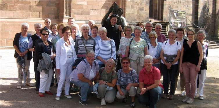 Einen tollen Tag erlebten die 30 Pilgerinnen und Pilger in der Stadt Worms.privat