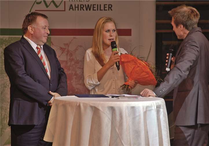 Einer der Höhepunkte war sicherlich auch das Interview mit der aus Winnerath stammenden U-20-Fußball-Weltmeisterin Rebecca Knaak.