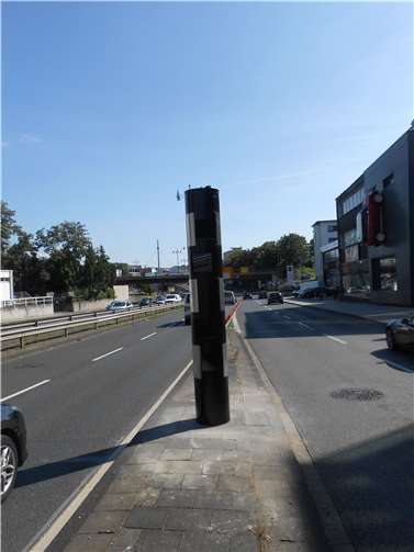 Einer der neuen „Blitzer“ in Koblenz.Quelle: Stadt Koblenz