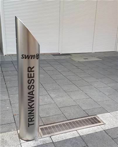 Einer der neuen Trinkwasserbrunnen. Quelle: BürgerlisteIch tu´s im Stadtrat Neuwied