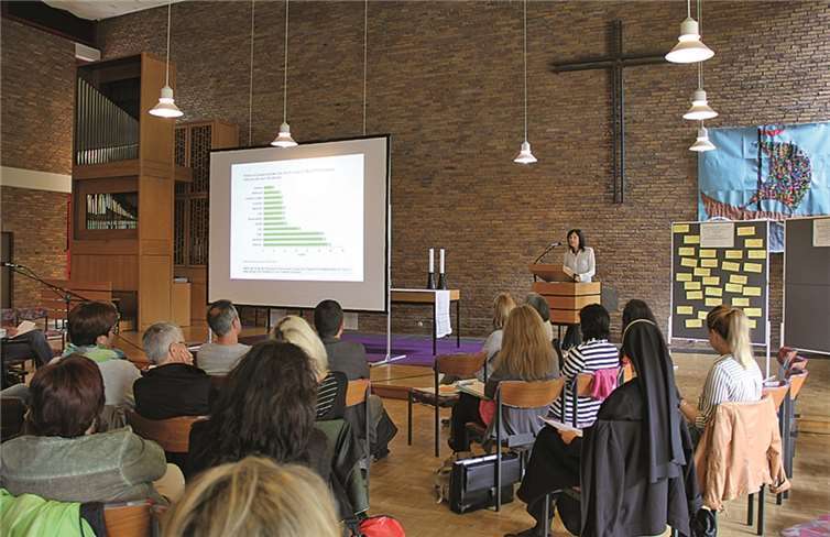 Einer von vielen interessanten Redebeiträgen bei der Kita-Konferenz: Beate Oster von der Leitstelle für Integration. privat