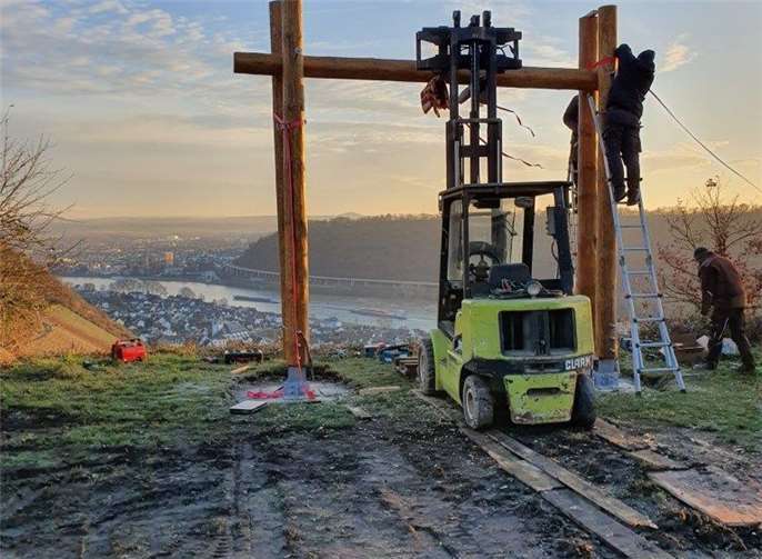 Eines der Bürgerprojekte aus dem Jahr 2019: Die Weinbergschaukel auf dem „Nürer Kopf“ bei Leutesdorf.Foto: Emmerich/VVV