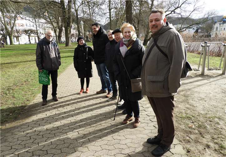 Einige Kandidaten der FDP Bad Ems-Nassau beim Rundgang. Foto: FDP Bad Ems – Nassau