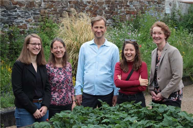 Einige Mitglieder der „Umweltgruppe“ des Staatsorchesters Rheinische Philharmonie. Foto: Eva Heuft