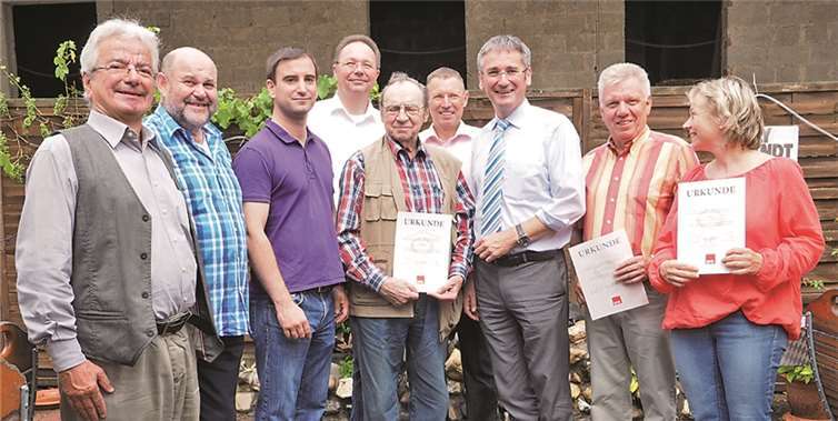 Einige Mitglieder wurden für ihre langährige Treue geehrt. privat