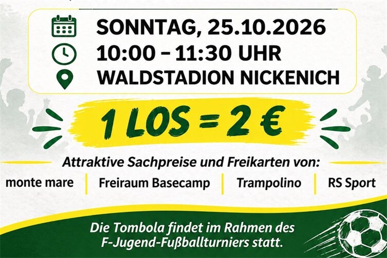Einige Sachpreise und Freikarten sind im Lostopf