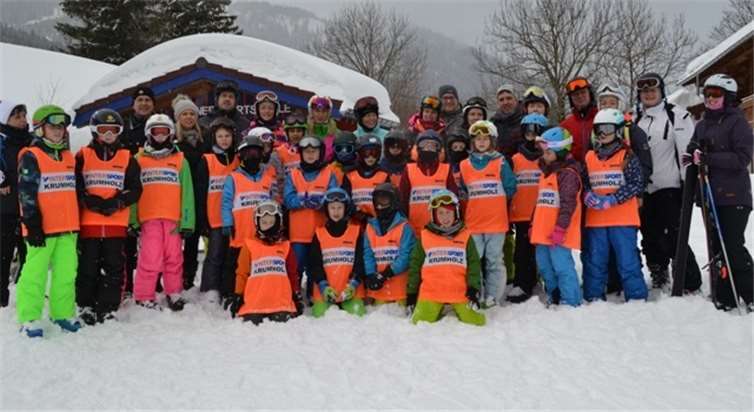 Einige der 27 Kinder im Alter von sieben bis zehn Jahren standen das erste mal Skiern.Foto: privat