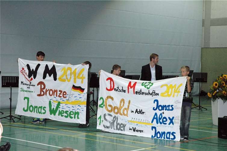 Einige der Rudererfolge am Gymnasium