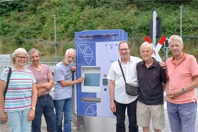 Einige der Teilnehmer am Automaten