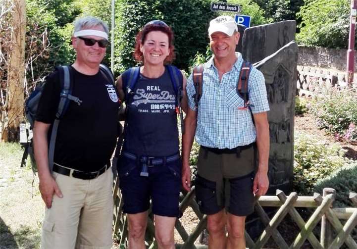 Einige hitzeunempfindlichen Wanderer machten sich auf den Weg. Foto: privat