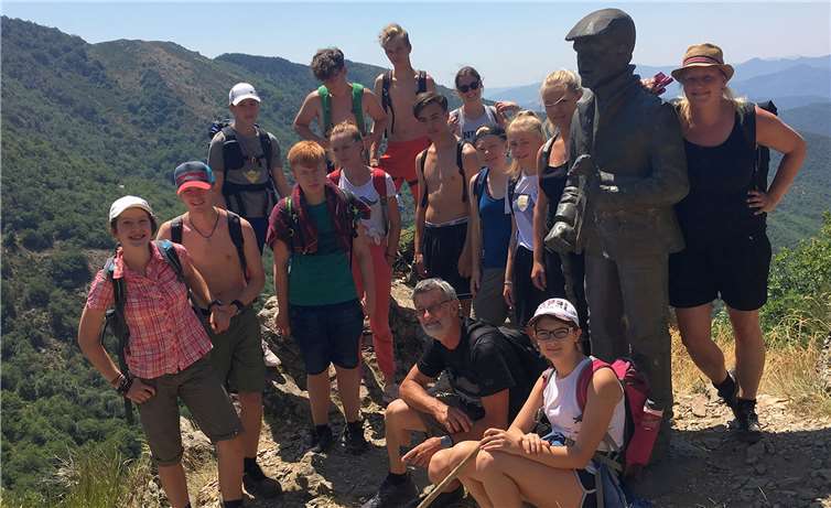 Einige steile Anstiege brachten die Jugendlichen und ihre Betreuer während ihrer Freizeit in Südfrankreich hinter sich.Foto: privat