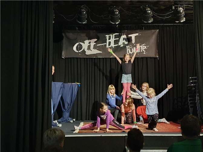 Einige zeigten sich besonders kreativ und nutzten die Bühne für ihr eigenes Theaterstück.  Foto: Stadtverwaltung Lahnstein