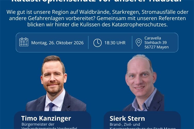Einladung Bildungsveranstaltung: Kathastrophenschutz vor unserer Haustür