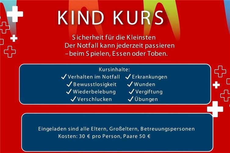 Einladung zum Erste Hilfe Kurs am Kind in Erpel