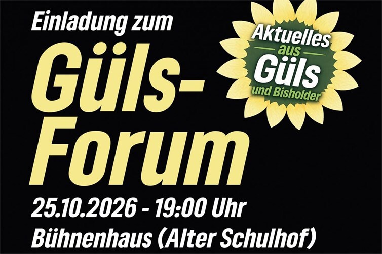 Einladung zum Güls-Forum.