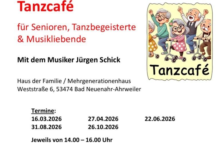 Einladung zum Tanzcafé