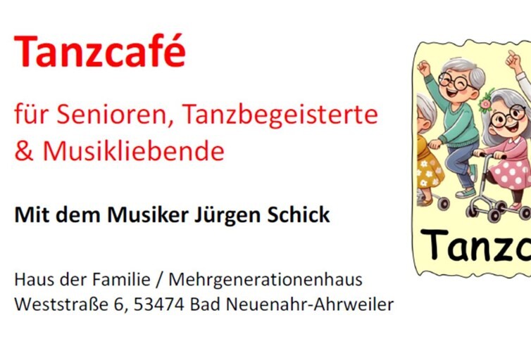 Einladung zum Tanzcafé im Mehrgenerationenhaus