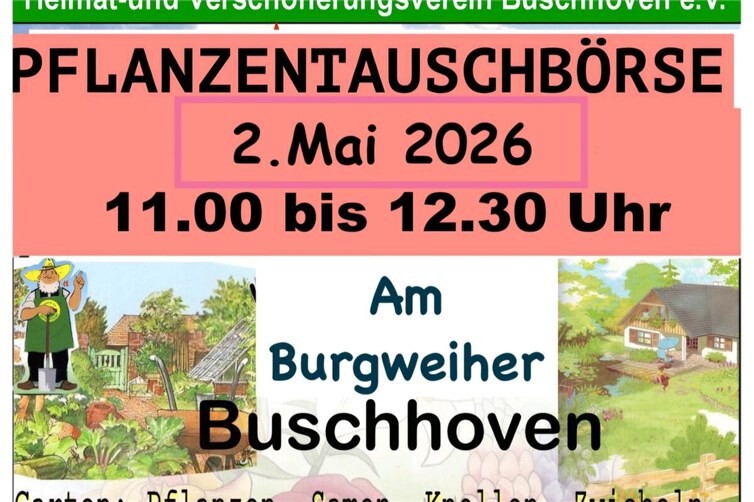 Einladung zur Pflanzentauschbörse am 2.5. 26
