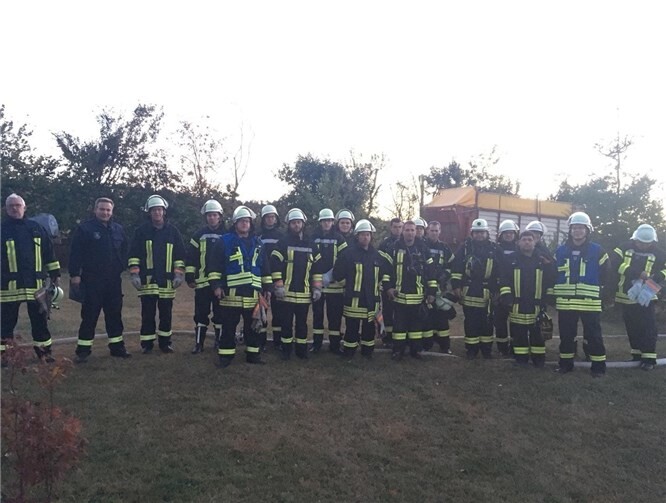 Einmal pro Jahr treffen sich die Feuerwehren aus Kottenborn und Wershofen zur gemeinsamen Übung.