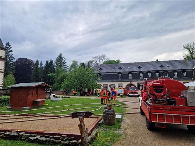 Einsatz bei Schloss Ahrenthal. Foto: Freiwillige Feuerwehr Sinzig